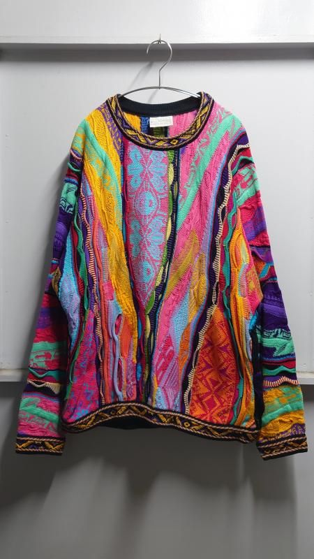 90’s COOGI オーストラリア製 3Dニットセーター M オーストラリア製「COOGI」3Dニットセーター - 古着屋