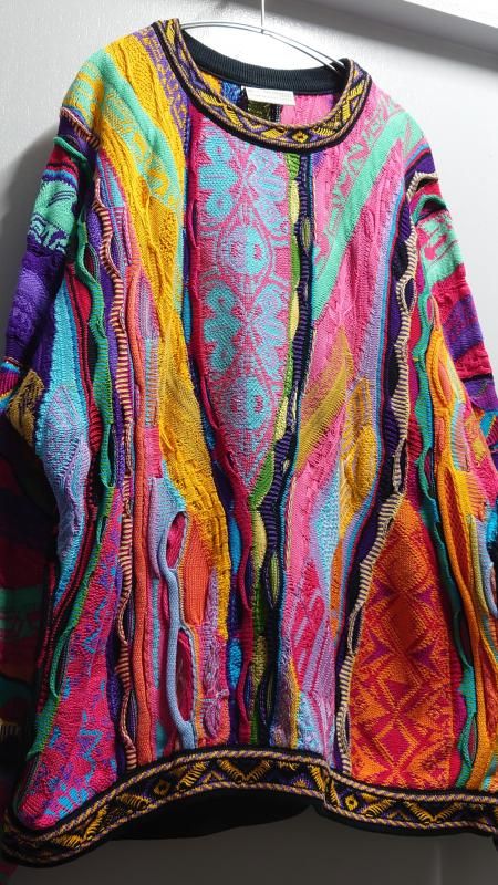 90’s COOGI オーストラリア製 3Dニットセーター M 90's COOGI オーストラリア製 “Mercerised Cotton” 3Dニットセーター M
