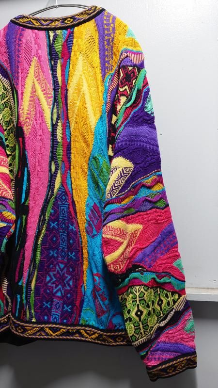 90’s COOGI オーストラリア製 3Dニットセーター M 90's COOGI オーストラリア製 “Mercerised Cotton” 3Dニット