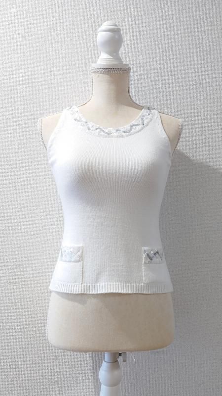 90s Courreges 21 Spangle Decoration ˥åȥ󥯥ȥå 38 (USED)