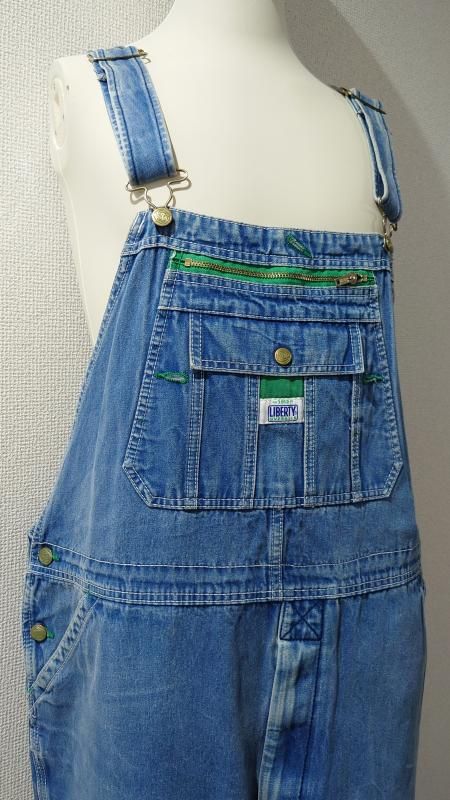 LIBERTY デニム オーバーオール W42 L28 (USED) - (jeudi)
