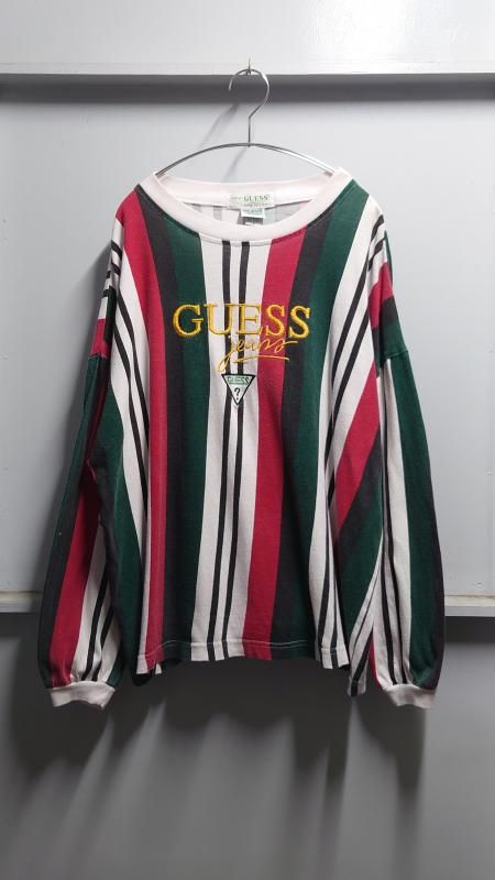 80-90s GUESS by Georges Marciano USA ޥȥ饤 L/S T L (VINTAGE)