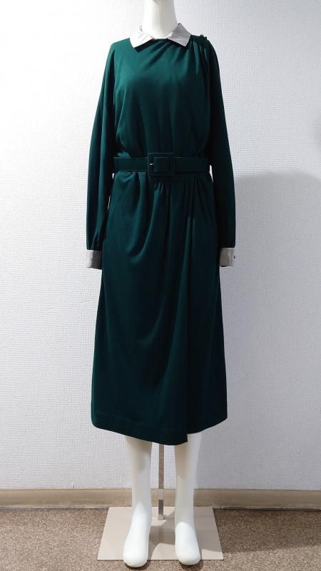 80s Vittorio Giudice ꥢ Wool Dress 42 (VINTAGE)