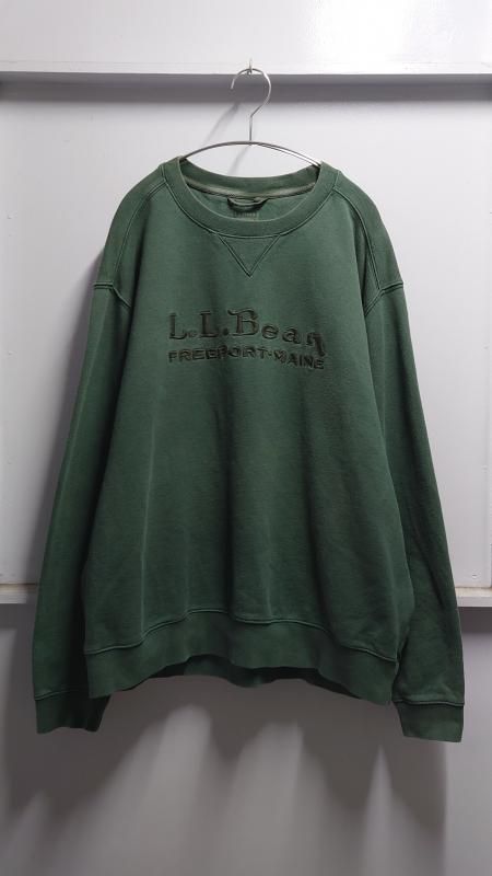 L.L.Bean “100 Years” ロゴ刺繍 前V スウェット L (USED)