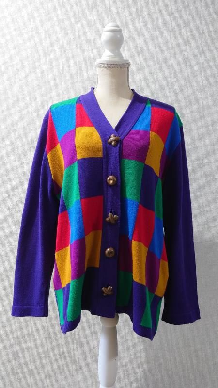 80s Ami Knits USA ޥ顼 ˥åȥǥ L-XL (VINTAGE)