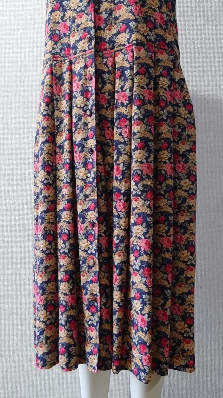 Laura Ashley 花柄 ノースリーブワンピース サイズ9 (USED