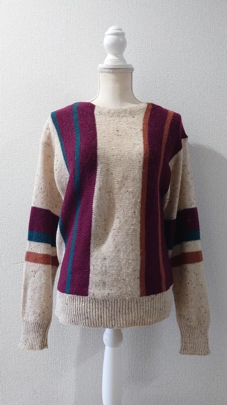 <img class='new_mark_img1' src='https://img.shop-pro.jp/img/new/icons5.gif' style='border:none;display:inline;margin:0px;padding:0px;width:auto;' />70-80s Queen's Way to Fashion Multi Pattern ˥åȥ L (VINTAGE)