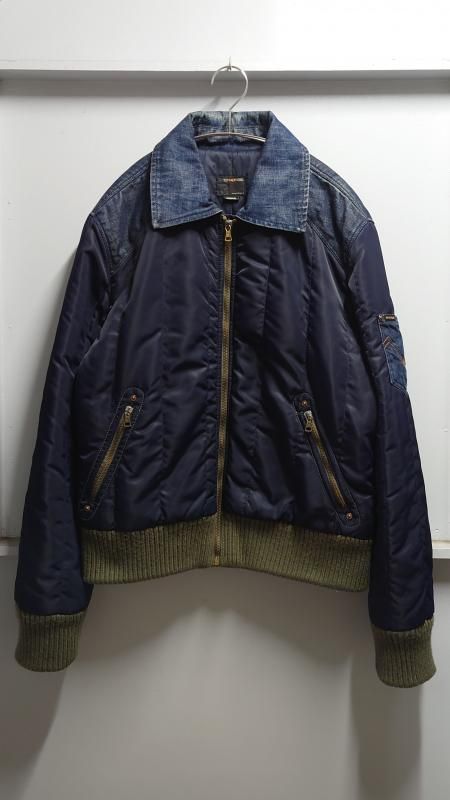 <img class='new_mark_img1' src='https://img.shop-pro.jp/img/new/icons5.gif' style='border:none;display:inline;margin:0px;padding:0px;width:auto;' />90-00s Energie by Sixty ꥢ Denim Switching  ե饤ȥ㥱å (USED)