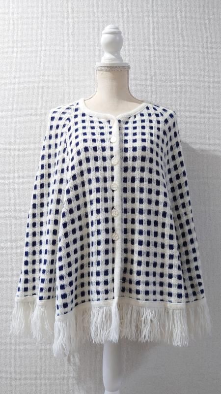 <img class='new_mark_img1' src='https://img.shop-pro.jp/img/new/icons5.gif' style='border:none;display:inline;margin:0px;padding:0px;width:auto;' />60’s Americana Knitting Mills ニットポンチョ (VINTAGE)
