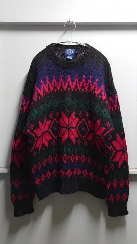 <img class='new_mark_img1' src='https://img.shop-pro.jp/img/new/icons5.gif' style='border:none;display:inline;margin:0px;padding:0px;width:auto;' />80’s OLD GAP “Snowflake” ノルディックセーター M (VINTAGE)