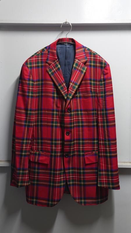 <img class='new_mark_img1' src='https://img.shop-pro.jp/img/new/icons7.gif' style='border:none;display:inline;margin:0px;padding:0px;width:auto;' />90s Polo by Ralph Lauren Tartan Wool 3B Jacket (VINTAGE)
