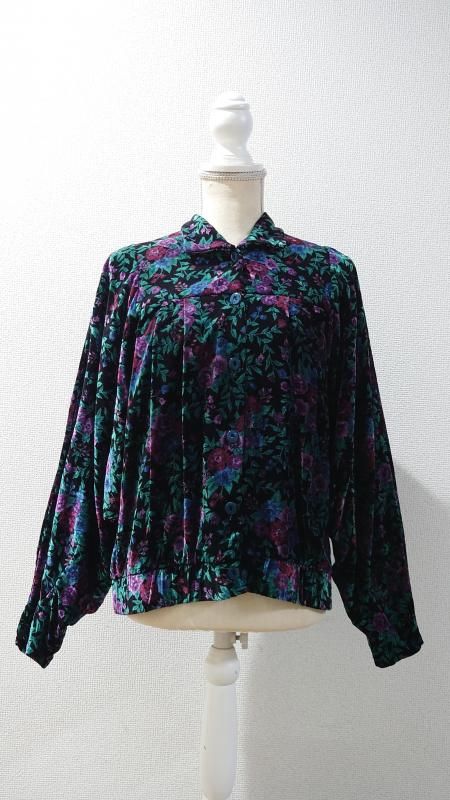 <img class='new_mark_img1' src='https://img.shop-pro.jp/img/new/icons7.gif' style='border:none;display:inline;margin:0px;padding:0px;width:auto;' />80-90s Etidorpha San Francisco USA Botanica Pattern ٥㥱å (VINTAGE)