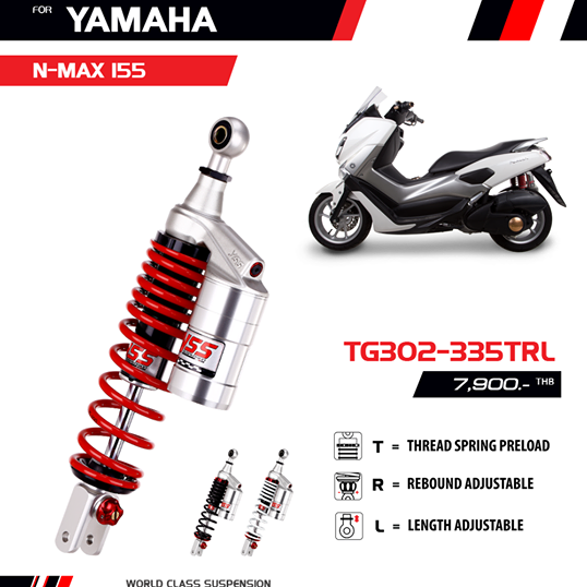 ヤマハ NMAX125 NMAX155 サスペンション ガスショック YSS Gスポーツ TG302-335TRL 2色- kdprojectracing-japan