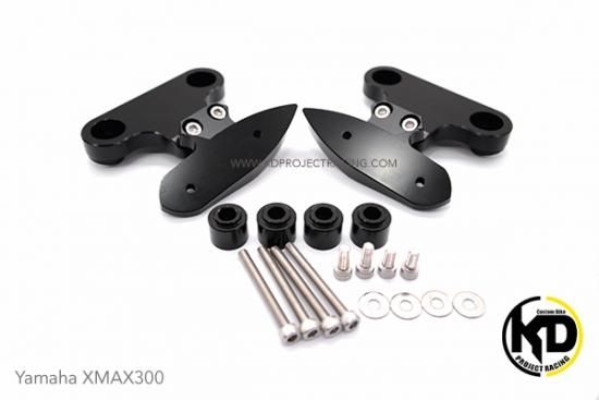 dimotiv xmax用 ミラー移設ブラケット yzfr25純正ミラー - メルカリ