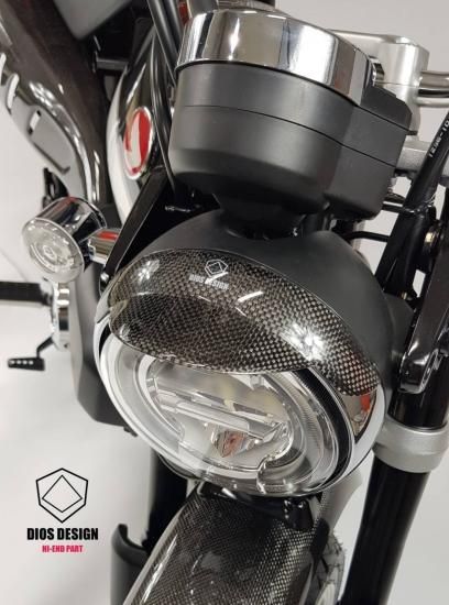 ホンダ モンキー125 カーボン ヘッドライト カバー- kdprojectracing-japan