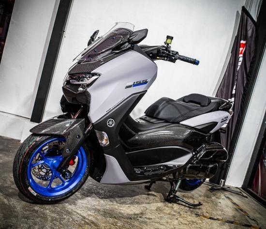 真ぱぱNMAX カスタムフロントフォーク　チタニウム 楽天市場】【送料無料】 YAMAHA NMAX125/155用 アルミ削り出し