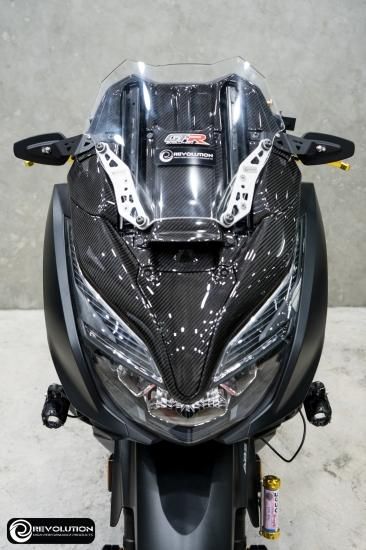 ホンダ フォルツァ Mf15 ミラー移設キット ミラー付 ブラック Kdprojectracing Japan