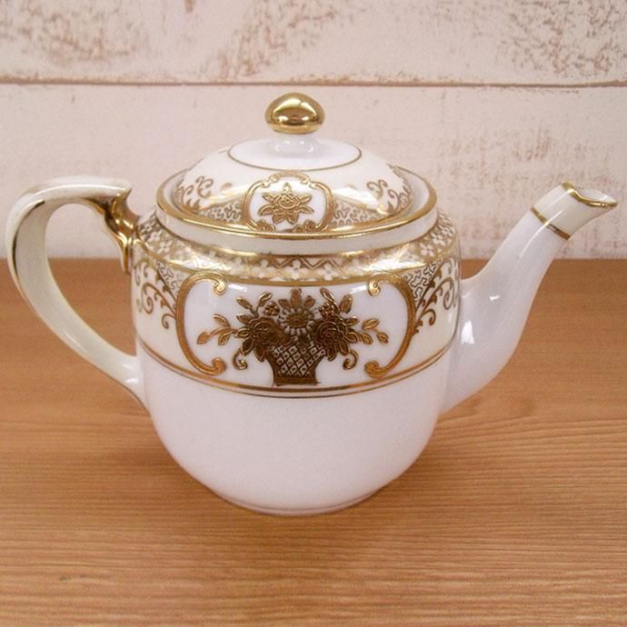 アンティーク食器｜オールドノリタケ｜ティーポット｜細やかで