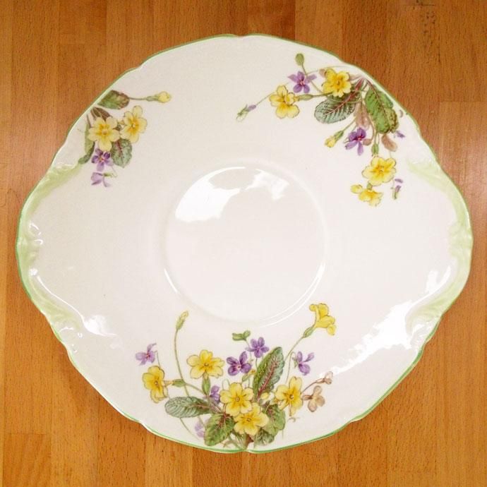 アンティーク食器｜ロイヤルドルトン｜プレート(大皿)｜緑のふち