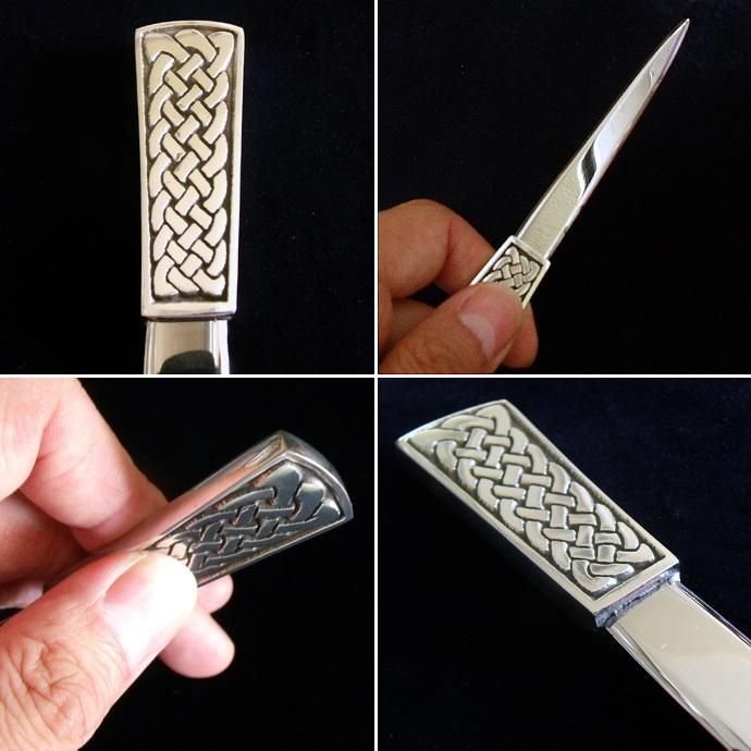 【Alfred Biggin & Son】 【純銀ハンドル】ロココのレターナイフ Alfred Biggin & Son】 【純銀ハンドル】ロココのレターナイフ