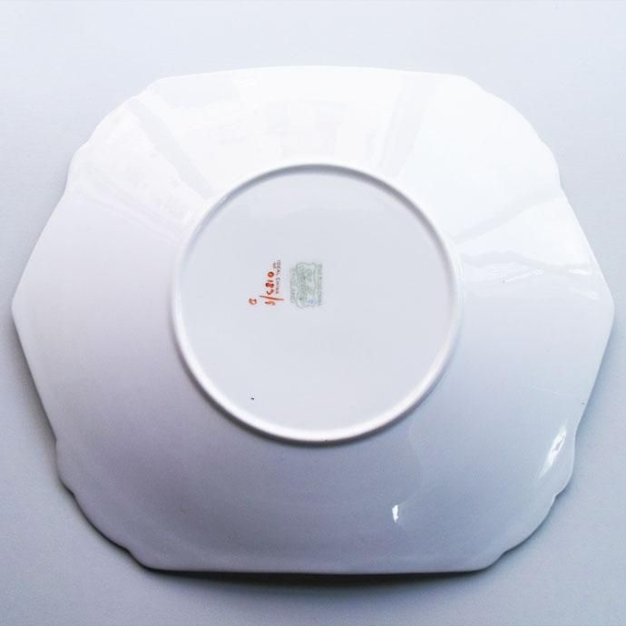 英国製アンティークShelleyシェリーのプレート（大皿）一部ハンドペイント