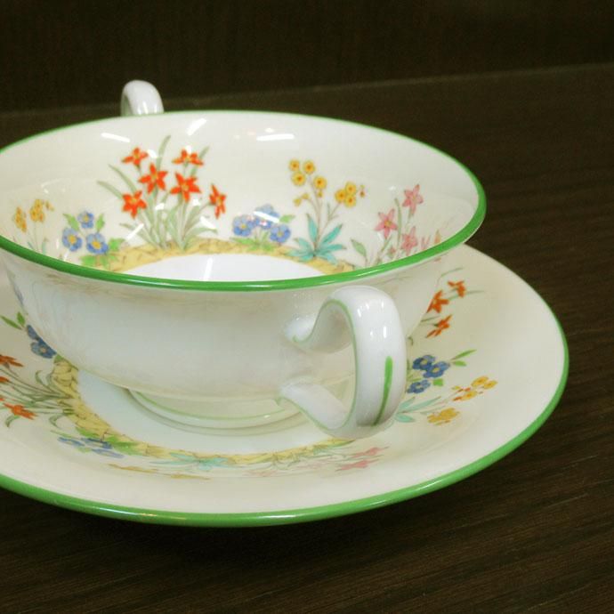 MINTON - Minton ミントン カップ　ソーサー　ヴィンテージ　アンティーク Minton ミントン シノワズリ ペキン柄 ダブルネーム