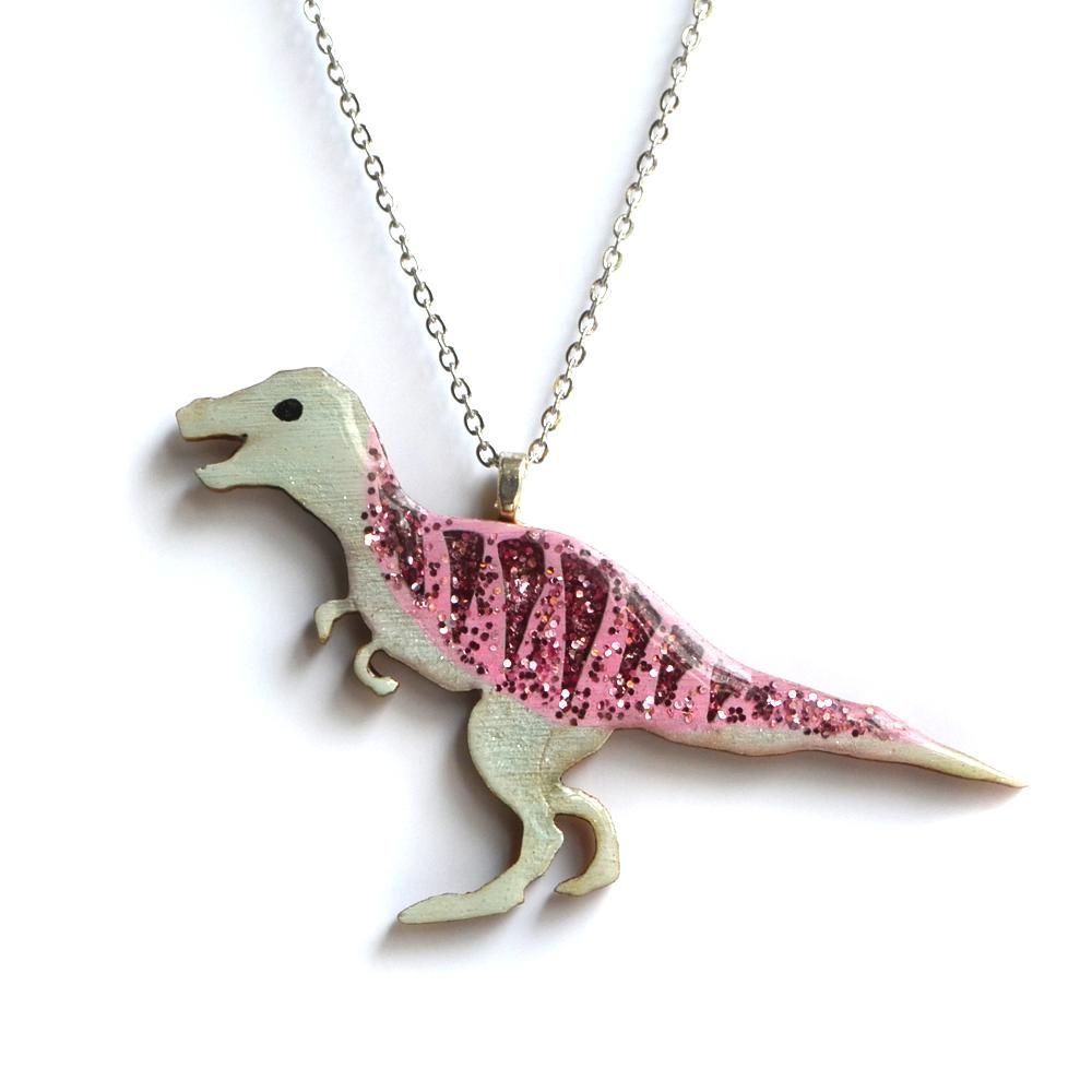 ハンドメイド 木製 ネックレス ベクベクメイクス ティラノサウルス ピンク 英国製 メール便ok ハンドメイド 木製 ネックレス ベクベクメイクス ティラノサウルス ピンク 英国製 メール便ok