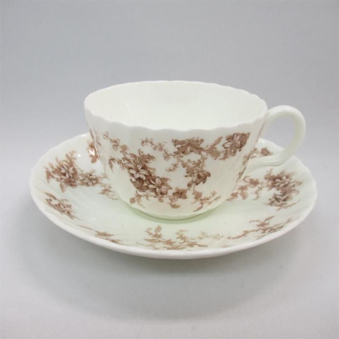 ミントン⭐︎MINTON⭐︎英国アンティーク⭐︎ティーカップ・ソーサートリオ＆皿 ミントン | antique FEELPORT アンティーク食器の専門店