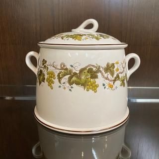 イギリスアンティーク　ウェッジウッド　英国陶器　クリームウェア　蓋付き　ポット 中古】WEDGWOOD（ウェッジウッド）家庭用3点ティーセット W-013