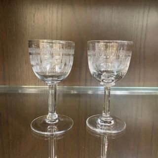 シェリーグラス 古道具 アンティーク ガラス グラス Glass / グラス〈 食器・シェリーグラス・アンティークグラス