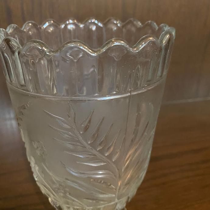 アンティーク雑貨 ガラス食器 セロリバース Sowerby Glass 花瓶 フラワーバース イギリス 18年頃