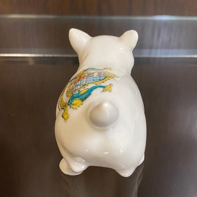アンティーク 白猫　Kunstlerschutz社 ワグナー　西ドイツ エンジェルシープキャット ホワイトウィングキャット 白猫 首輪