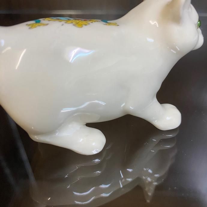 アンティーク 白猫　Kunstlerschutz社 ワグナー　西ドイツ 灰色猫さん ワグナー社 トイアニマル グレーキャット 旧西ドイツ