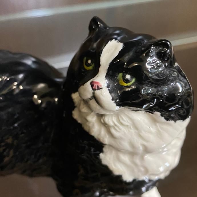 アンティーク雑貨｜置物・フィギュア｜ペルシャ猫・ハチワレ