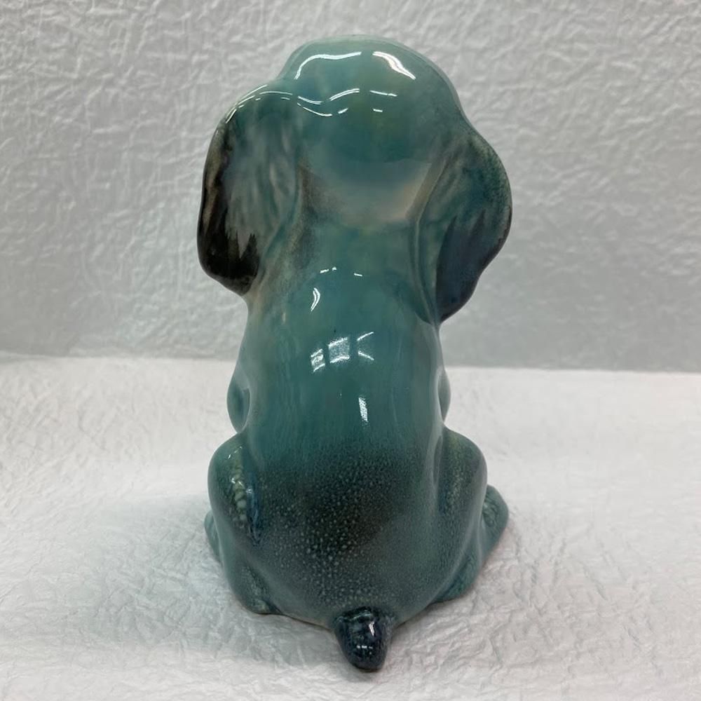 アンティーク雑貨|置物・フィギュア|ビーグル 犬 青 |