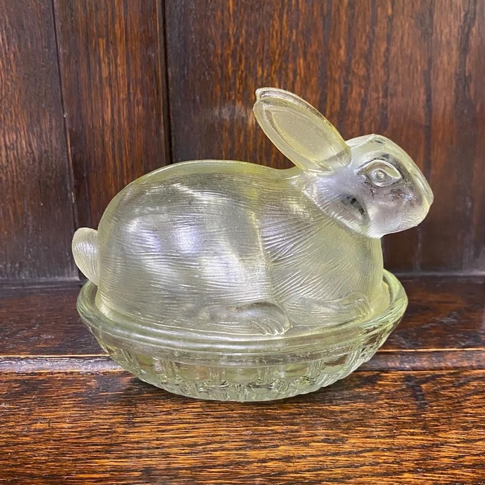 Mosser Glass Jam Dish モッサーグラス ウランガラス レトロ Eye Winker Jam Dish - Green Opal | Mosser Glass | Everything