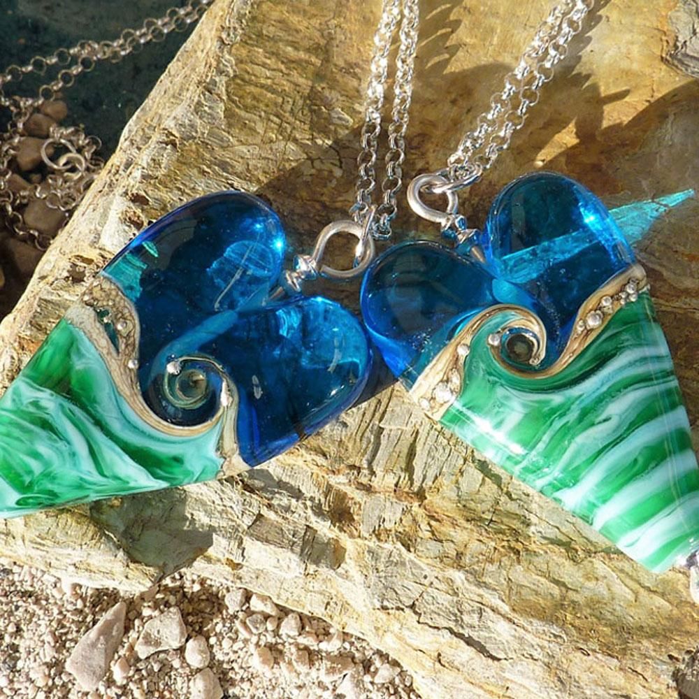 ハンドメイド｜ベネチアンガラス製｜ネックレス｜ビーチアート