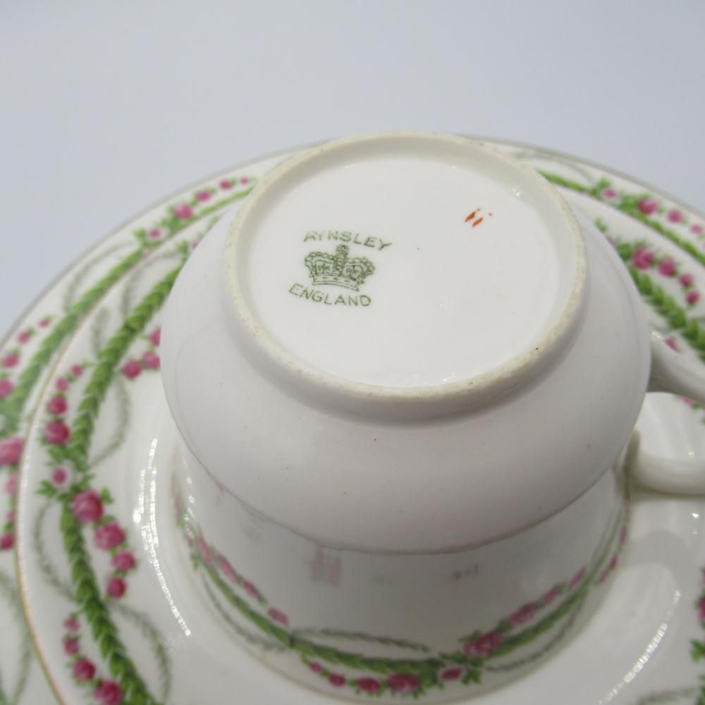 Aynsley エインズレイ 4客 アンティーク ティーカップ トリオ！ アンティーク食器｜Aynsley エインズレイ｜トリオ・ティーカップ