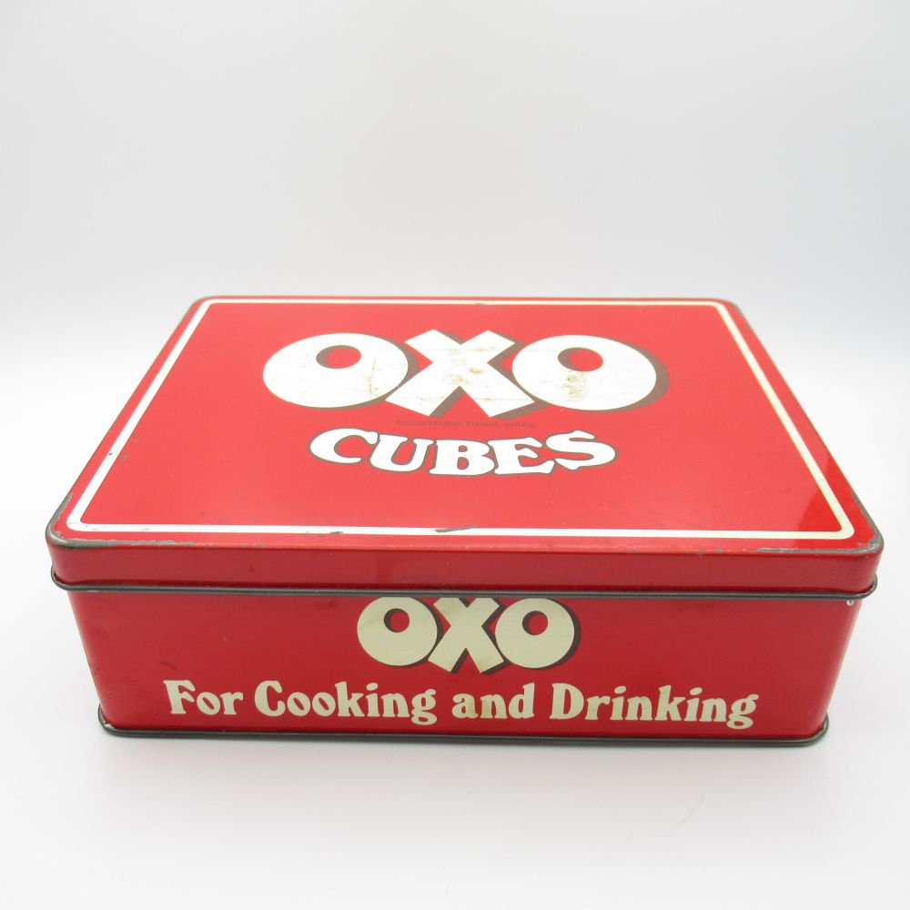 OXO オクソー ビンテージ ブリキ缶 小物入れ