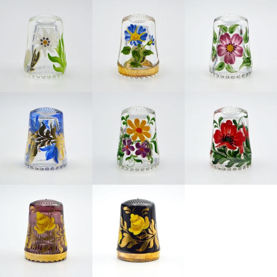 シンブル 指ぬき Ullmann Glass ウルマングラス 花柄 ガラス製 ドイツ製 シンブル 指ぬき Ullmann Glass ウルマングラス 花柄 ガラス製 ドイツ製