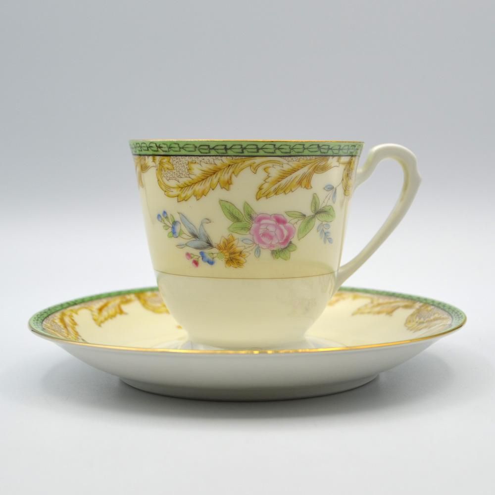 アンティーク食器 Noritake オールドノリタケ カップ ソーサー 英国輸出用 マルキ印 1954年頃
