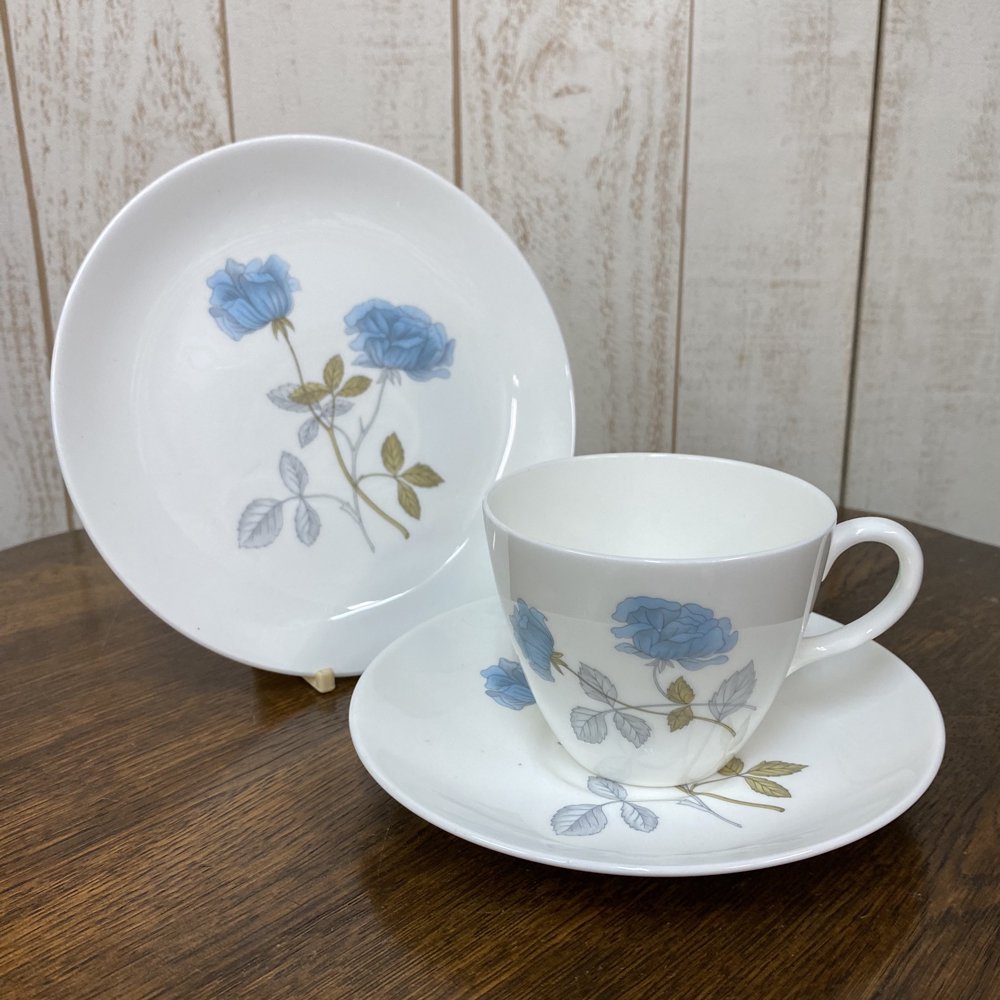 ウェッジウッド アイスローズ ICE ROSE ◆セット◆ アンティーク食器|Wedgwood ウェッジウッド|トリオ・カップ