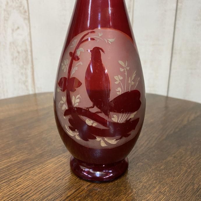アンティーク雑貨|花瓶・フラワーベース|ガラス|ルビーレッド アンティーク雑貨|花瓶・フラワーベース|ガラス|ルビーレッド