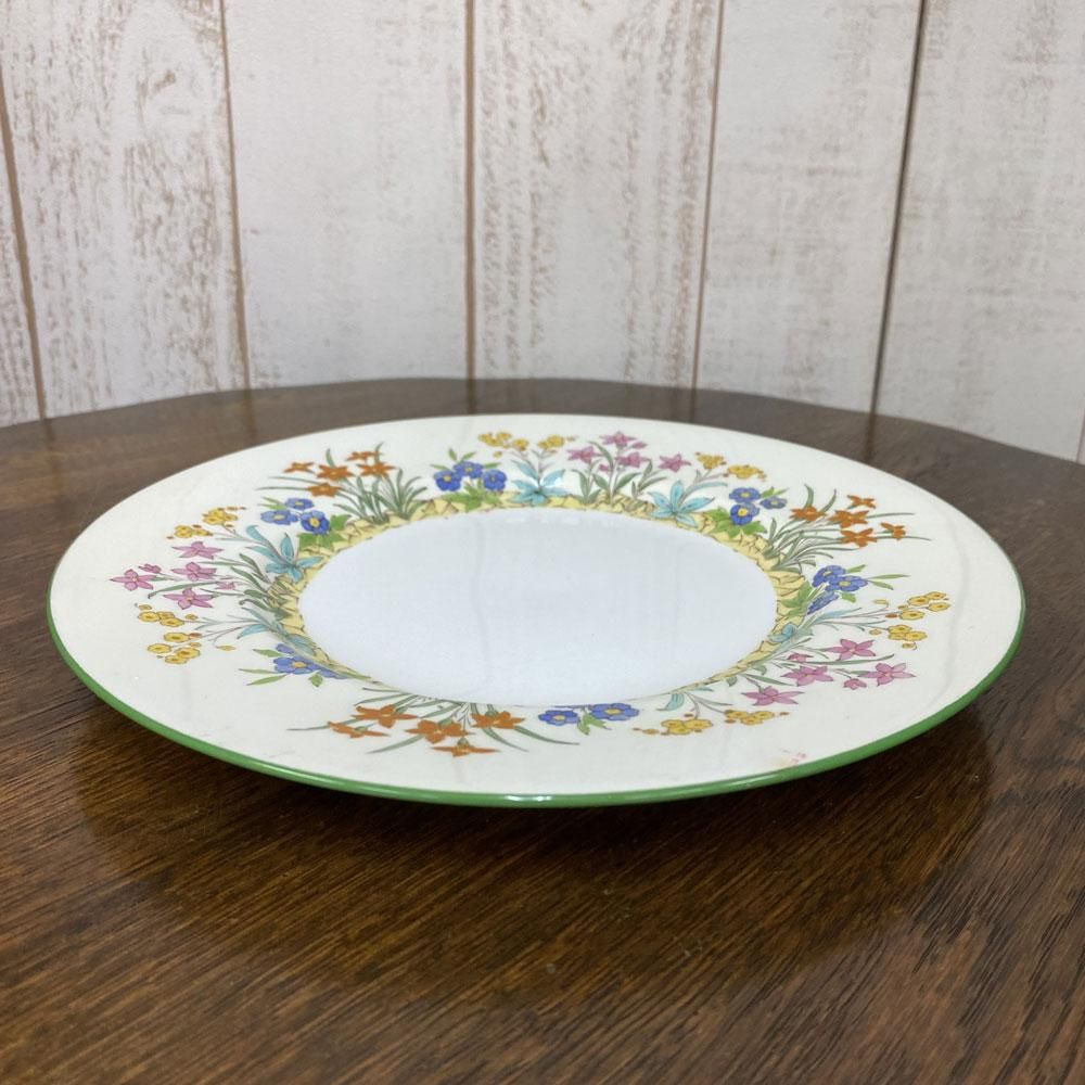 minton プレート2枚　ミントン　アンティーク 1796年〜1830年　大皿 ミントン社のハドンホールのお皿、イギリスアンティークミニ
