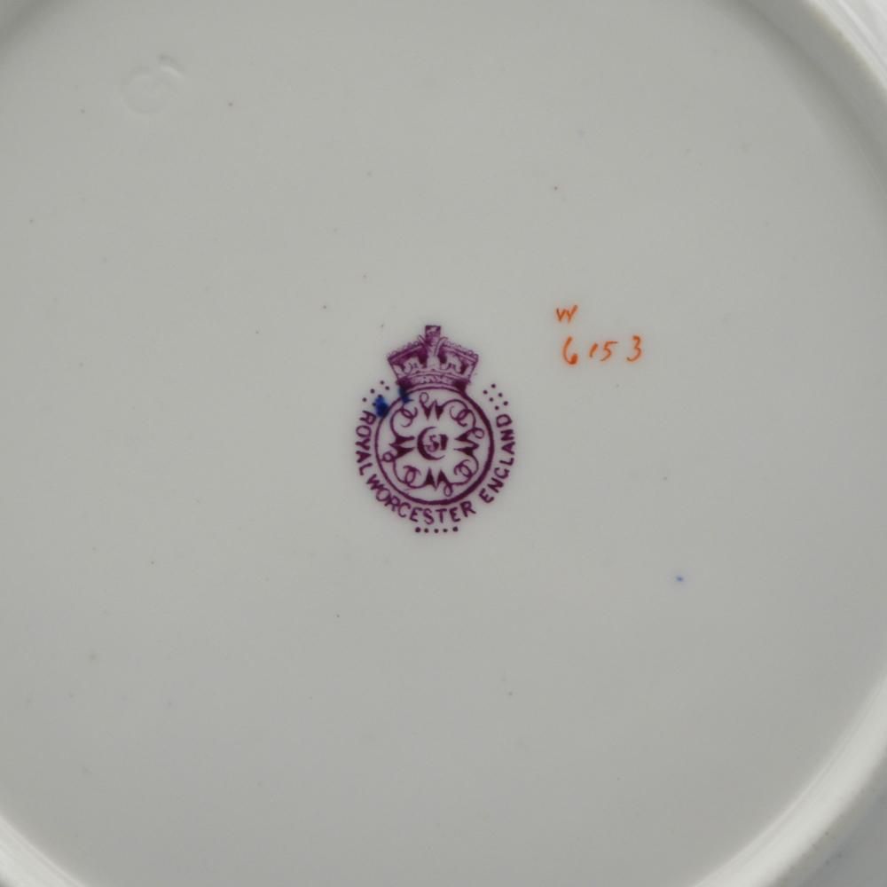 アンティークロイヤルウースターの飾りざら アンティーク食器｜Royal Worcester ロイヤルウースター