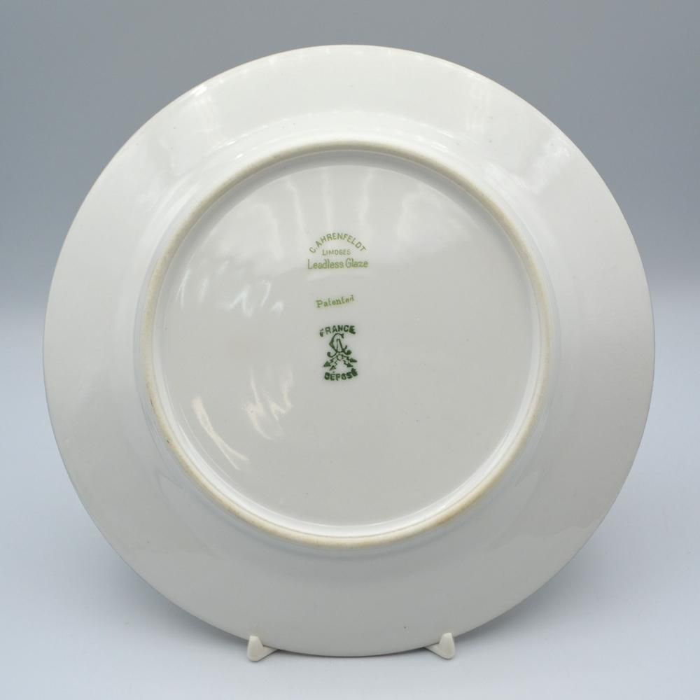 フランスアンティーク　リモージュ　シャルルアレンフェルト　ディナープレート フランスアンティークリモージュシャルルアレンフェルトディナー