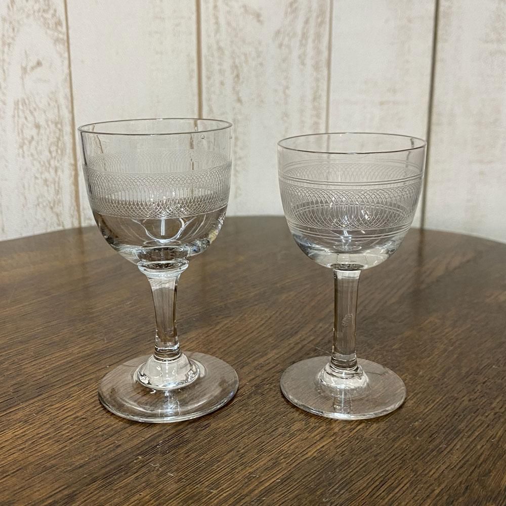 アンティーク雑貨｜ガラス食器｜リキュールグラス｜シェリーグラス｜2