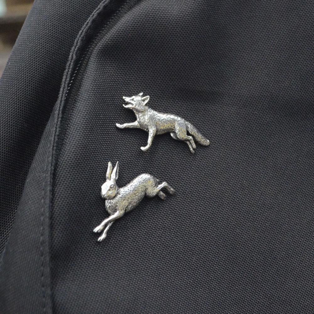 ピンバッジ｜ハンティングライフル｜ピューター製品｜英国製｜Brown