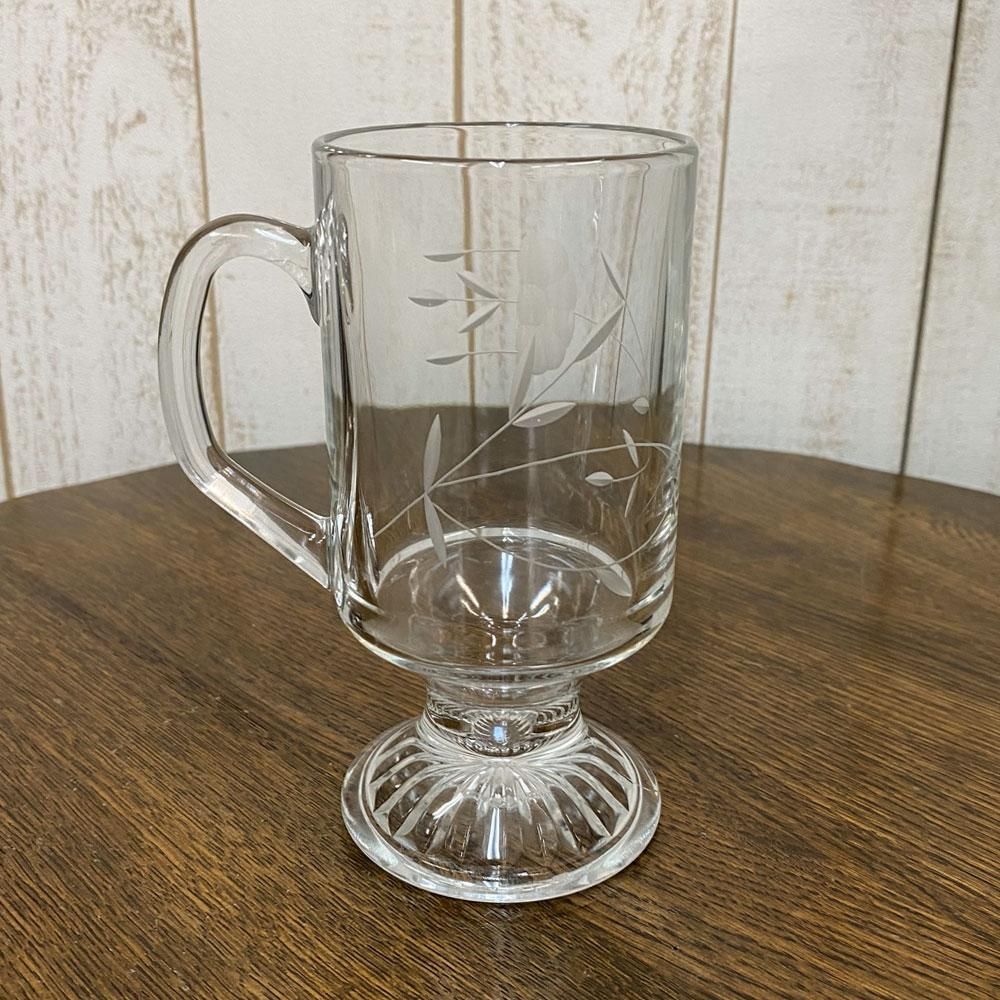 アンティーク雑貨｜ガラス食器｜プレスドガラス｜ビールグラス（ビア