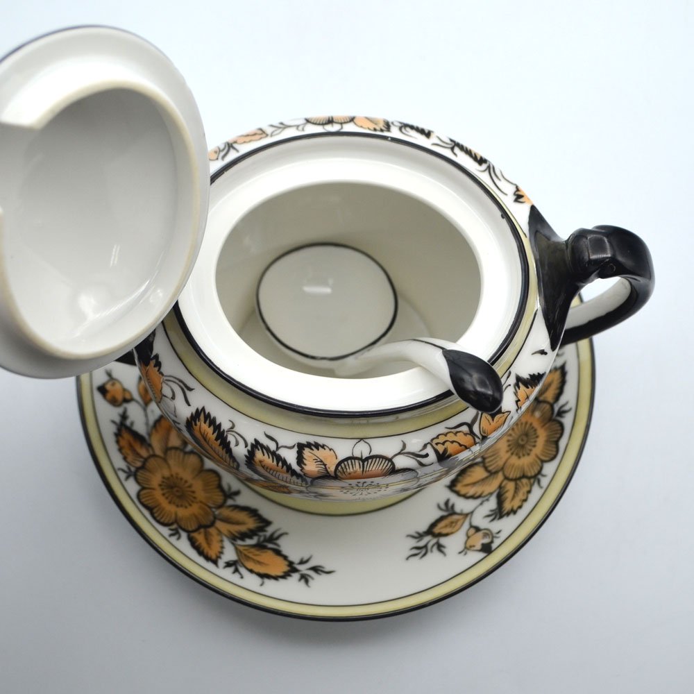 アンティーク食器｜Noritake オールドノリタケ｜シュガーポット｜ラスター彩｜ハンドペイント｜米国輸出用｜1921-1941年頃